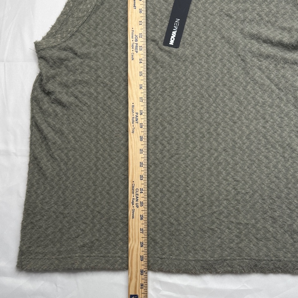 Fashion Nova men men’s Textured Tank Top in Gray xxl 2X 2XL sweater vest style - Picture 7 of 7
